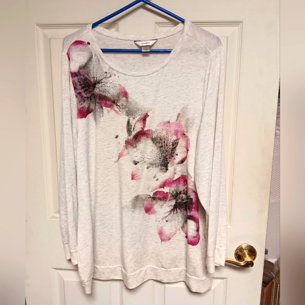 CJ Banks Long Sleeve Top EUC